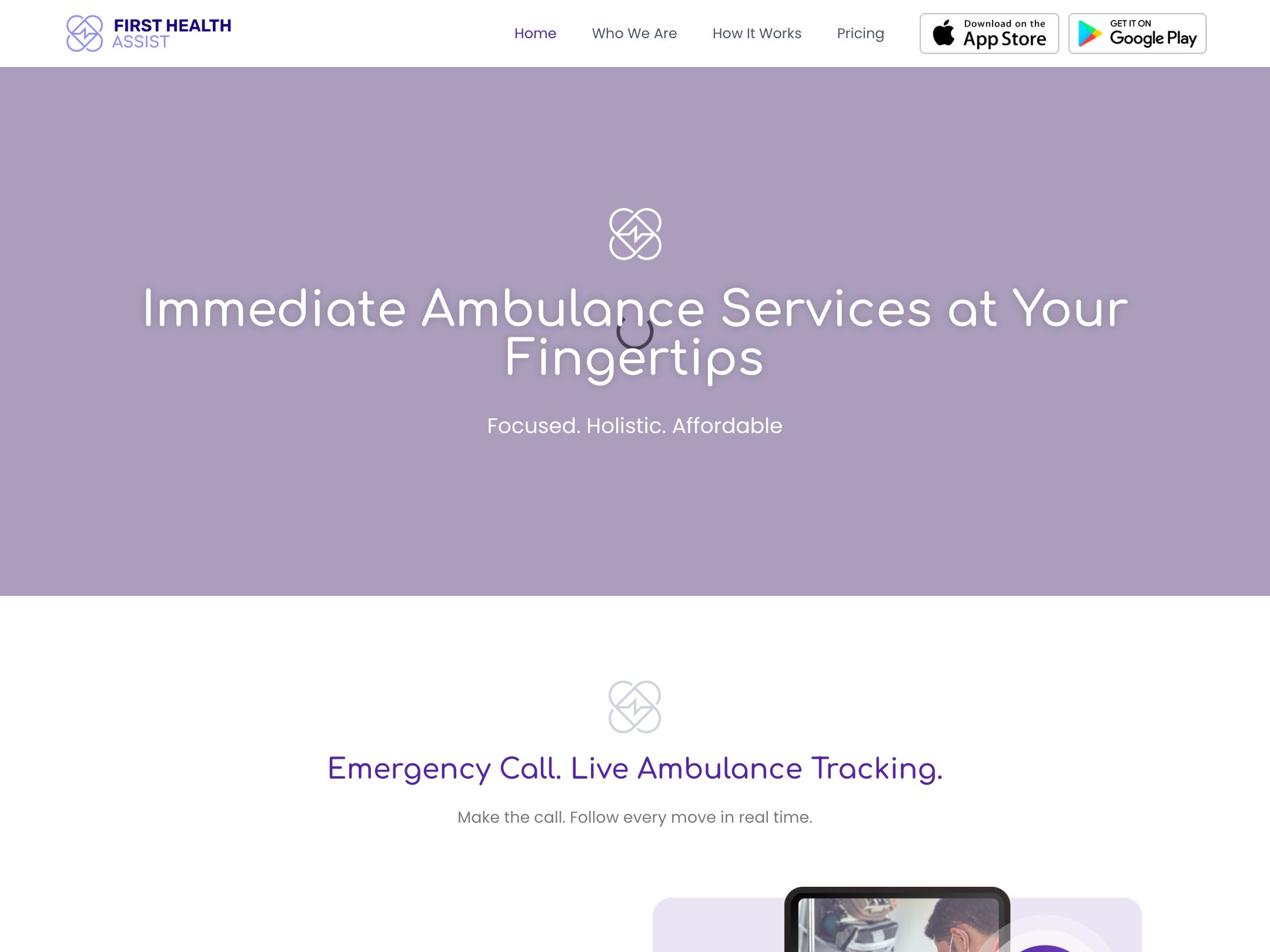 First Health Assist website